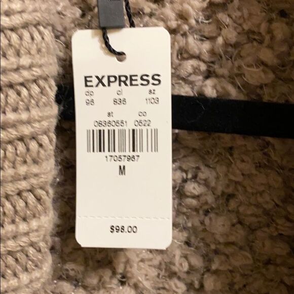 EXPRESS fuzzy cardigan  - Picture 4 of 10